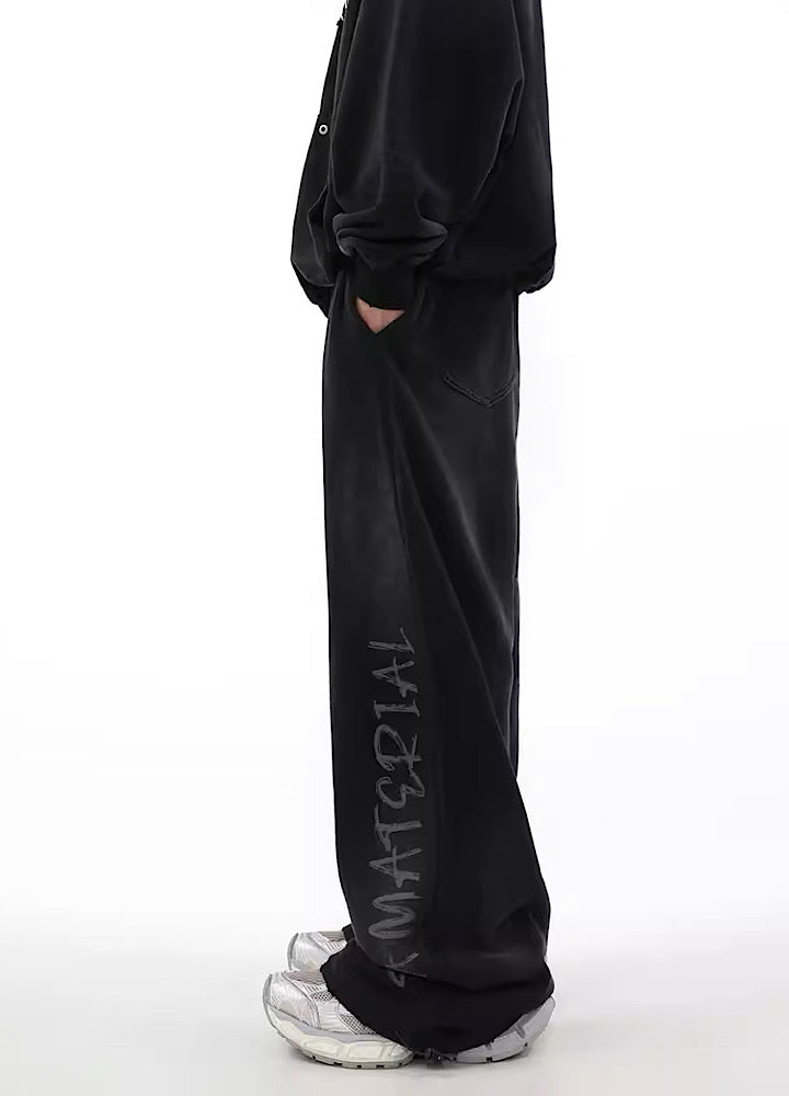 Hip Hop Graffiti Design Drawstring Pants