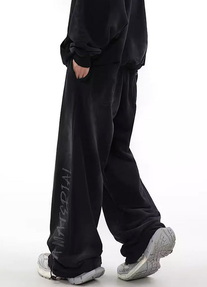 Hip Hop Graffiti Design Drawstring Pants
