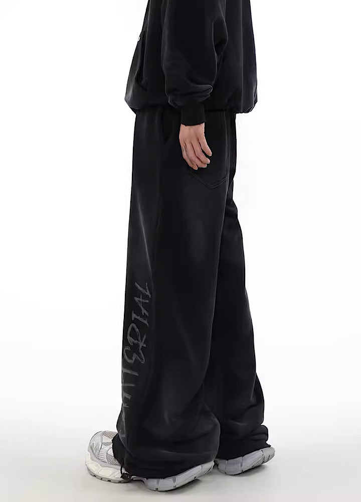 Hip Hop Graffiti Design Drawstring Pants