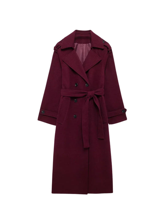 Retro Double Breasted Over-coat
