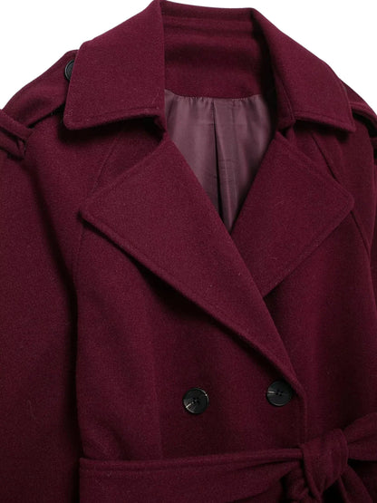 Retro Double Breasted Over-coat