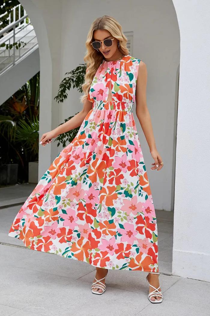 Sleeveless Cut-out Maxi Dress