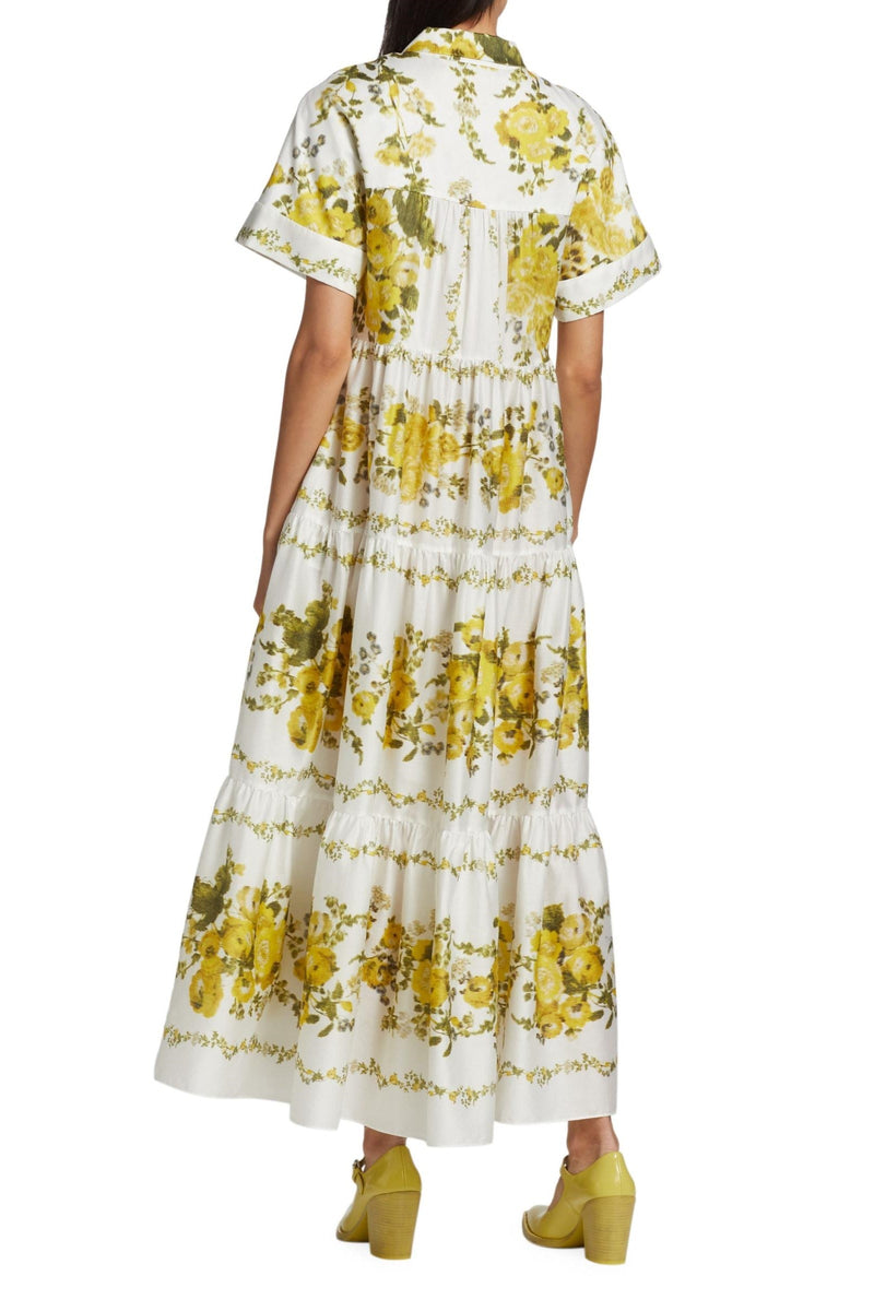 Shirt Collar Single Breasted Midi Dress