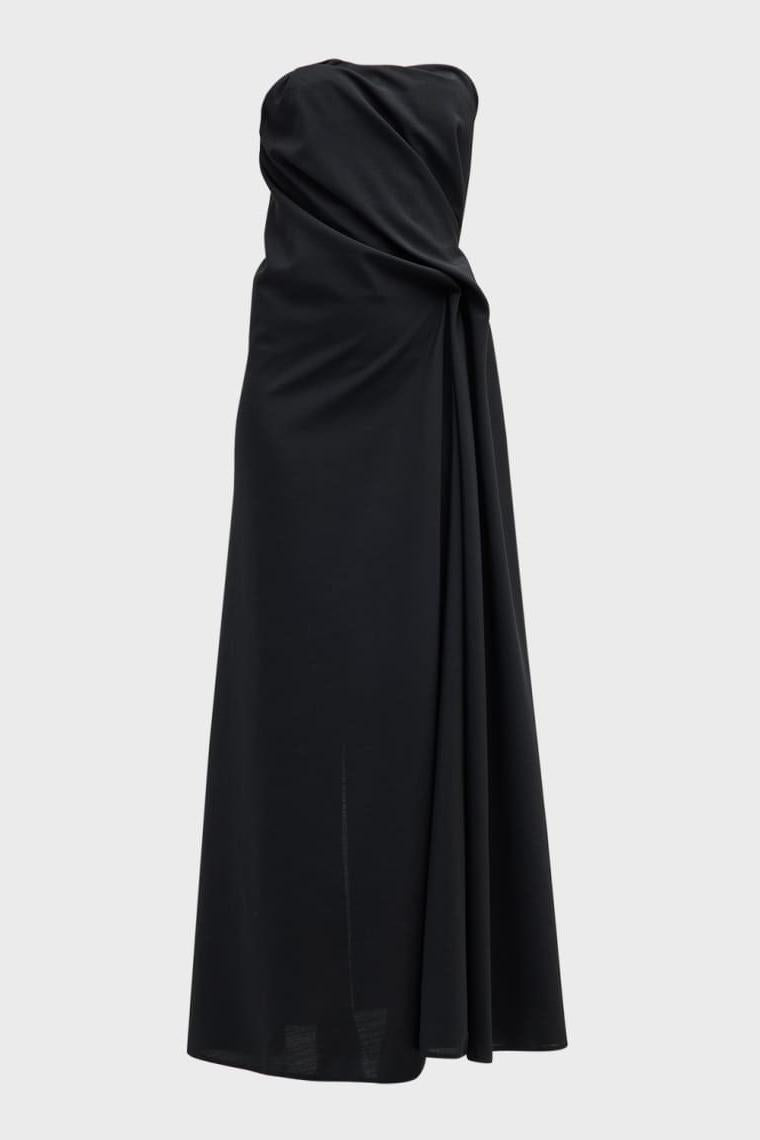 Off-shoulder Asymmetrical Midi Dress