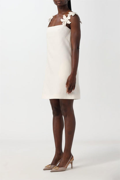 3d Flower Sleeveless Mini Dress