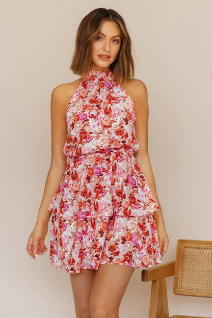 Sleeveless Ruffled Mini Dress