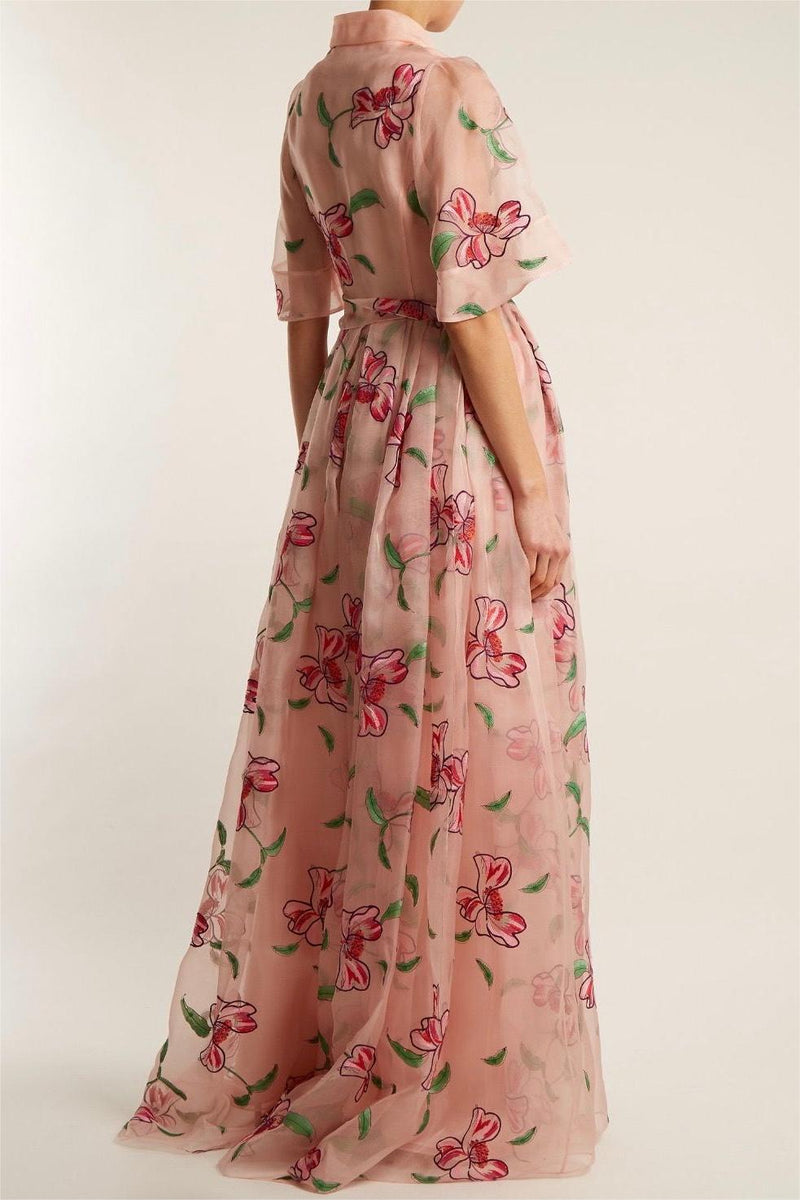 Short Sleeve Bottom Midi Dress