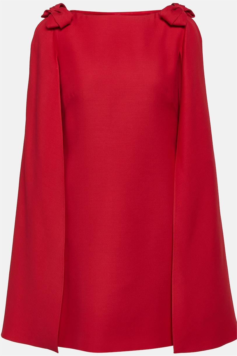 Bow Cape Mini Dress