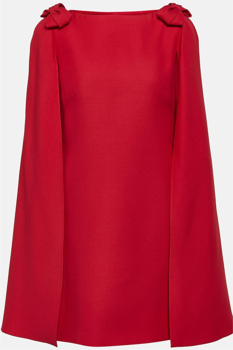 Bow Cape Mini Dress