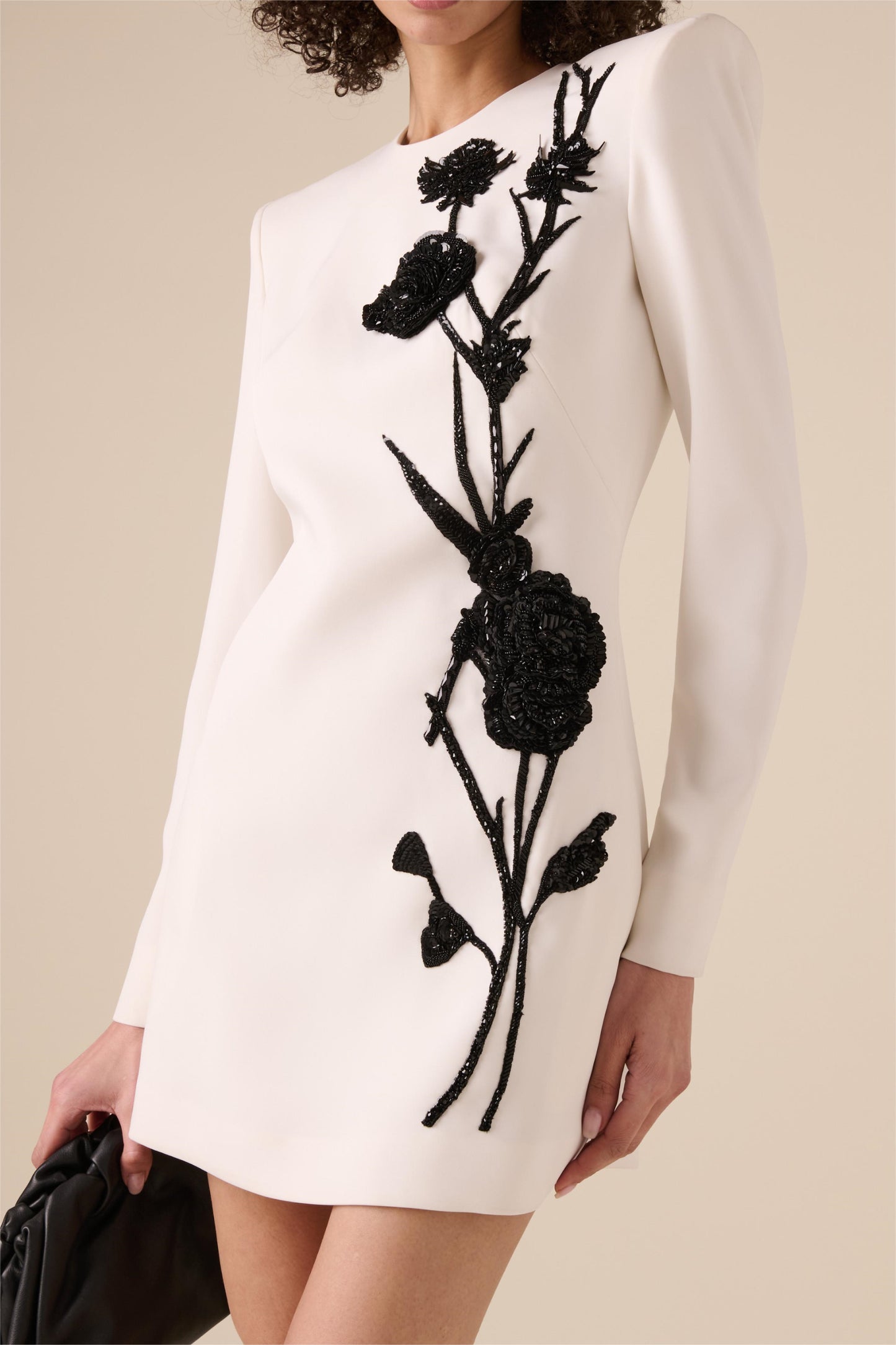 Venus Embroidery Bead Mini Dress