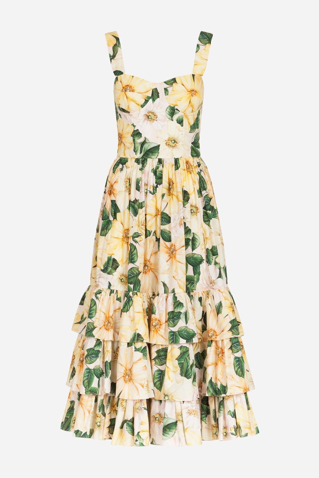 Sleeveless Sweetheart Neck Midi Dress