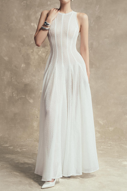 Lace Sleeveless Midi Dress