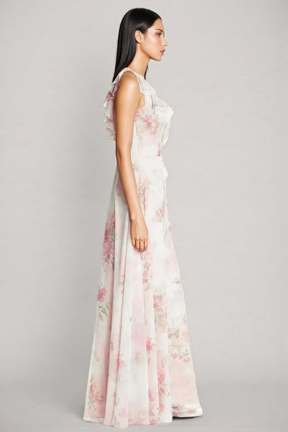 Yuna Frill Sleeveless Maxi Dress