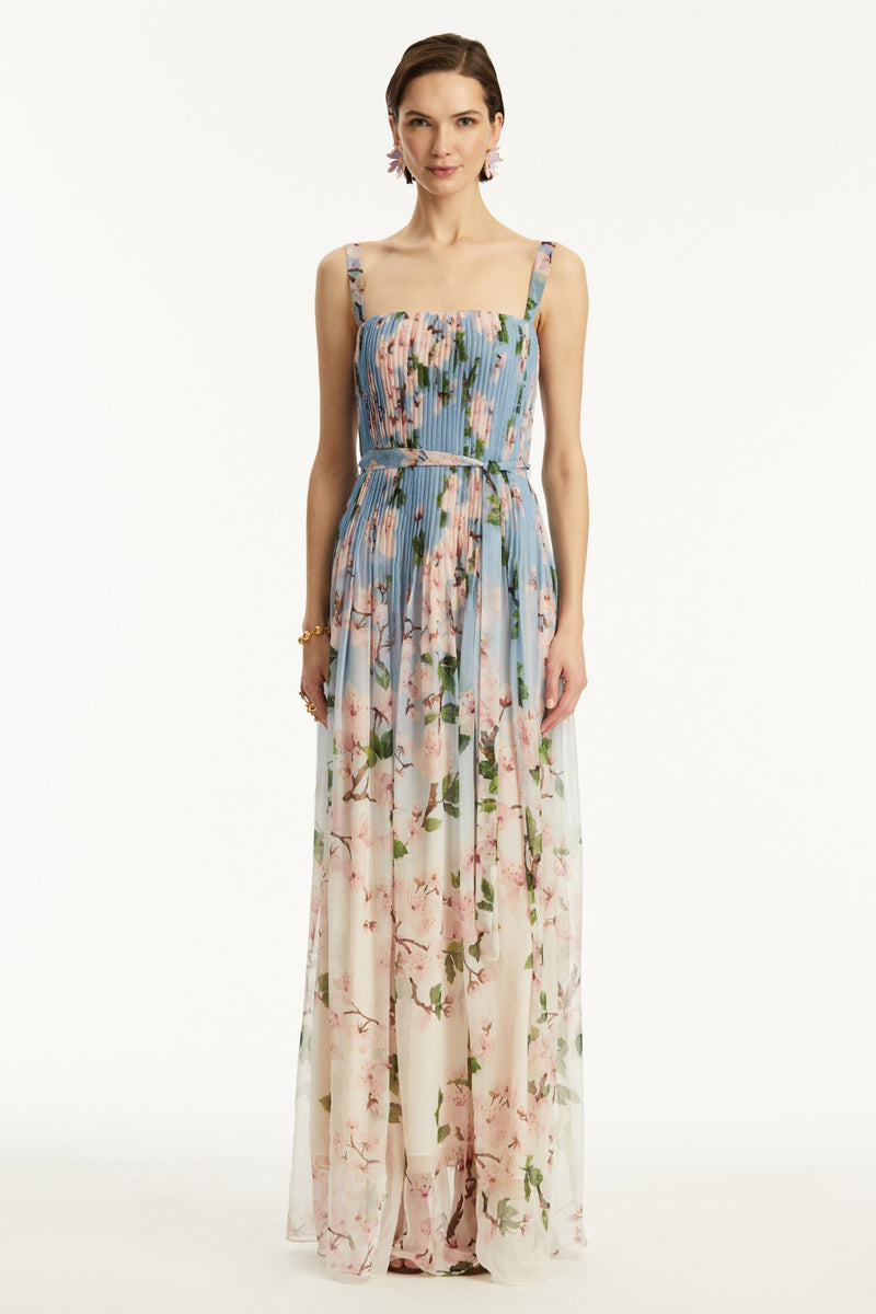 Gradient Color Sleeveless Maxi Dress