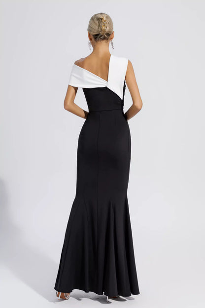 Kaitlyn Black Off-shoulder Mermaid Maxi Dress