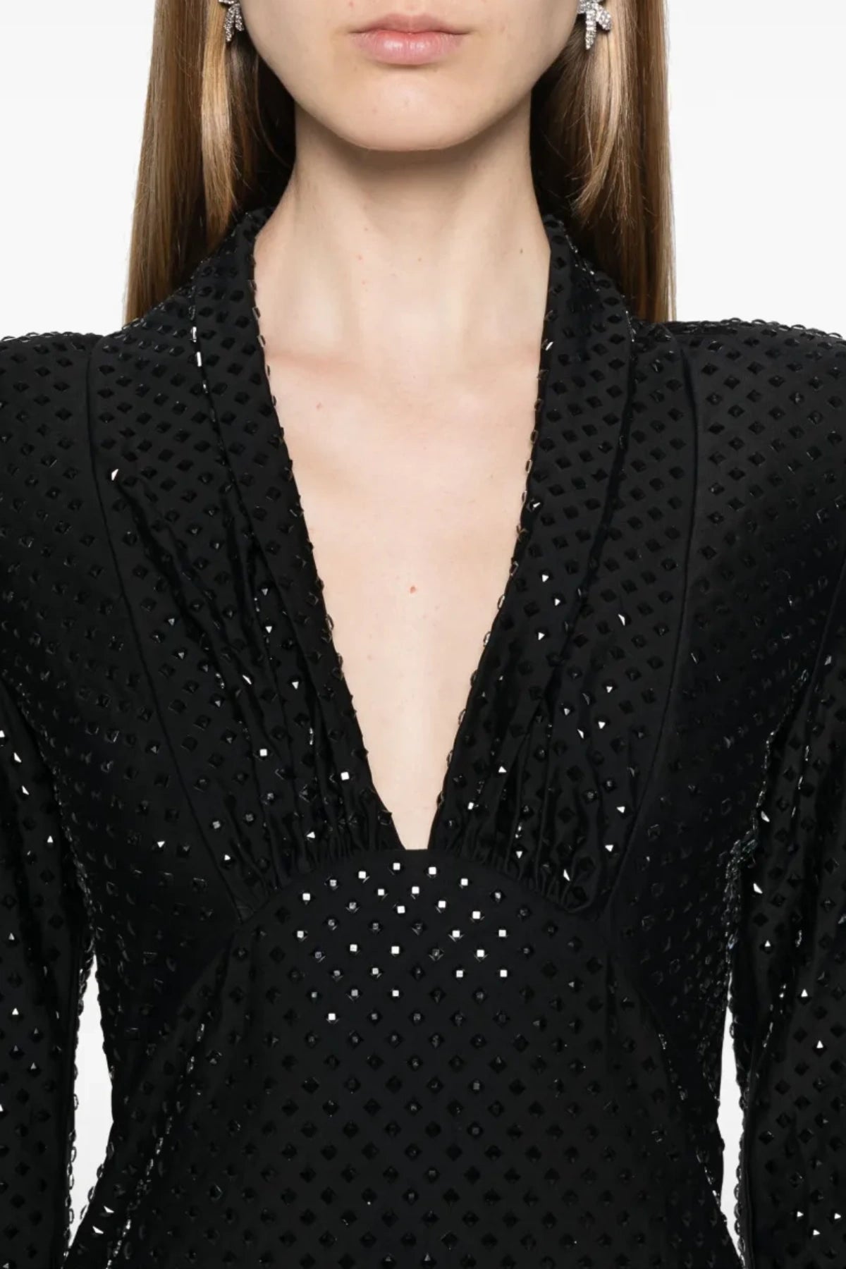 Kawhi Rhinestone Embellished Mini Dress