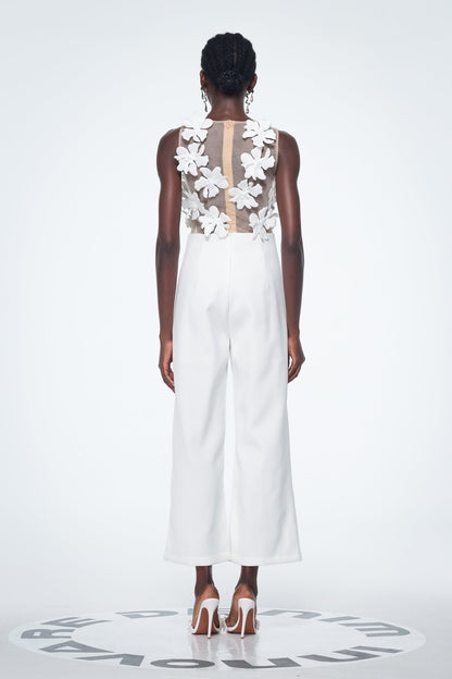 Kira Flower Cutout Jumpsuit