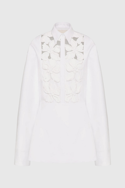 Kira Cutout Flower Long Sleeves Mini Dress