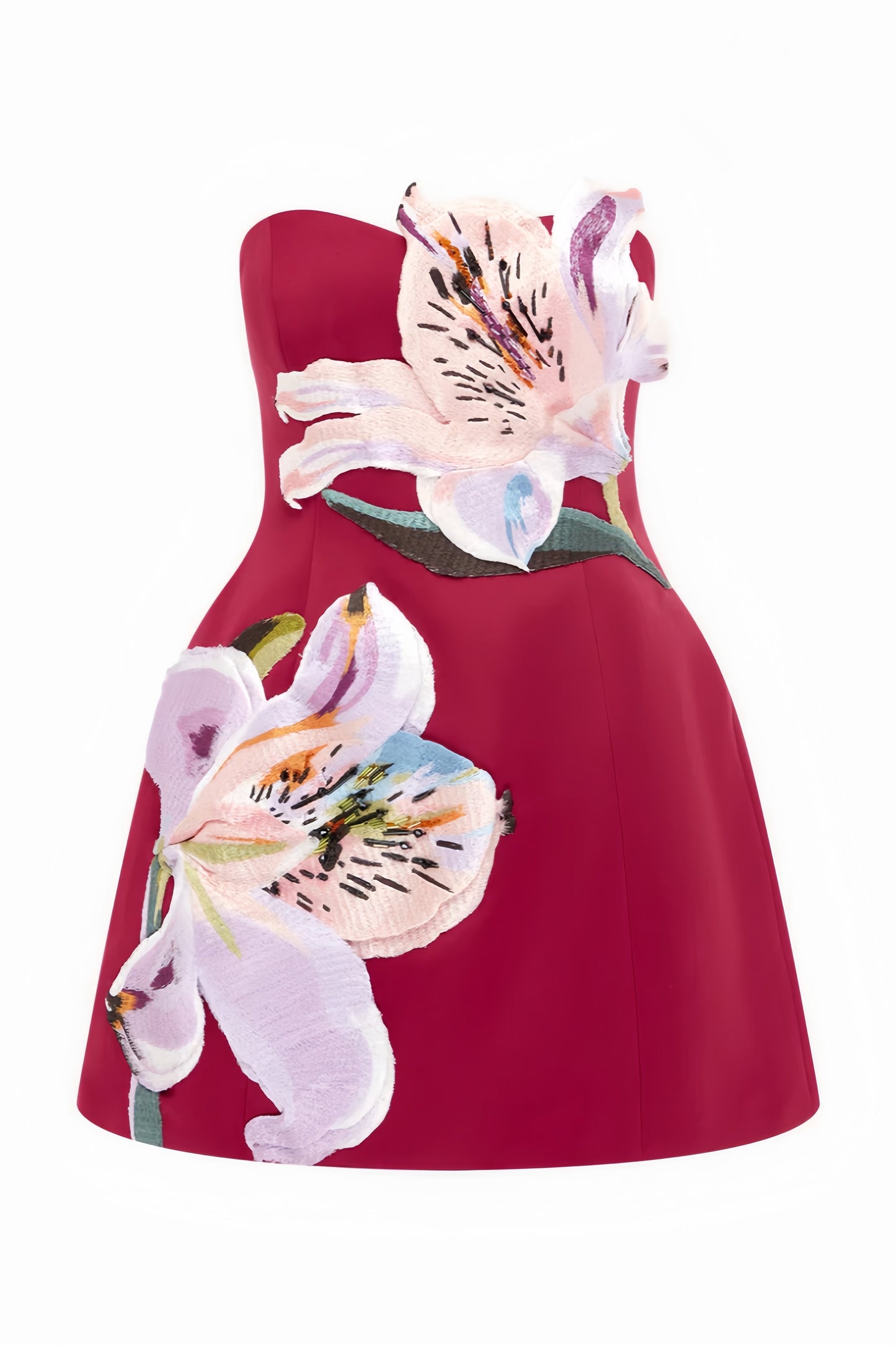 Ryron Red Bustier Mini Dress