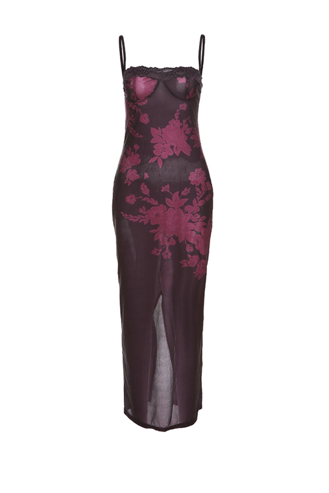 Lace Print Pack Hip Cami Dress