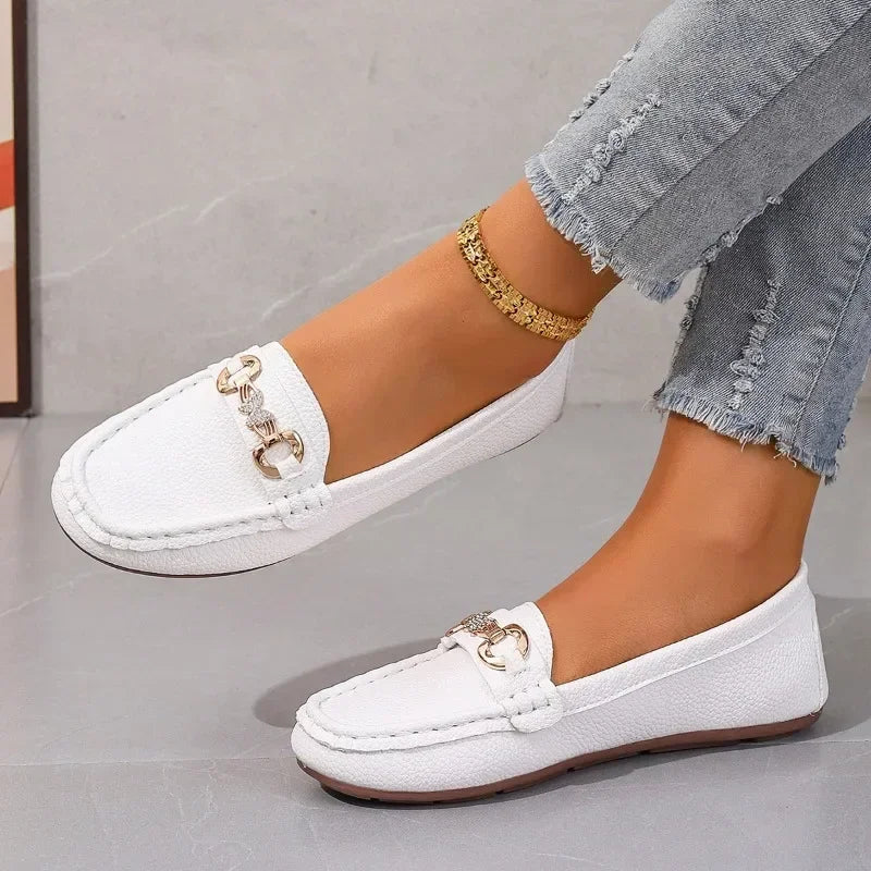Soft Sole Comfortable Slip on Autumn Round Toe Flats Loafers