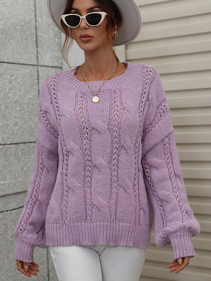Zinny Knit Sweater - Lavender