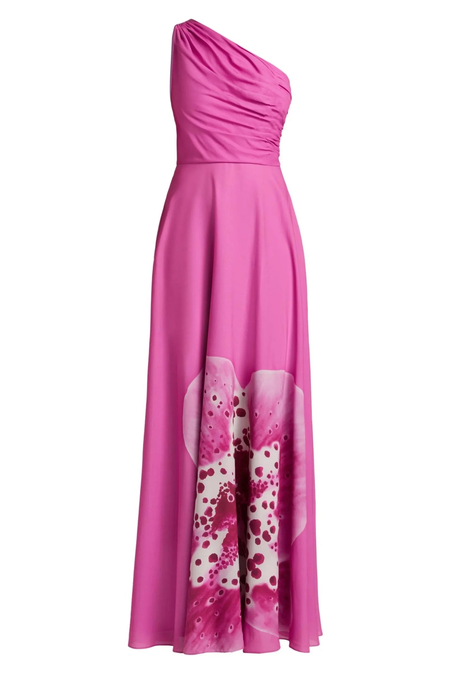 Letitia Printed One Shoulder Maxi Dress