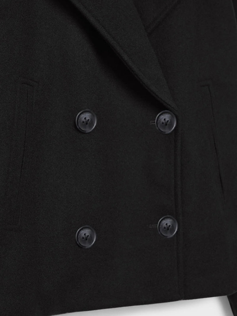 Oversized Double-breasted Wool Coat