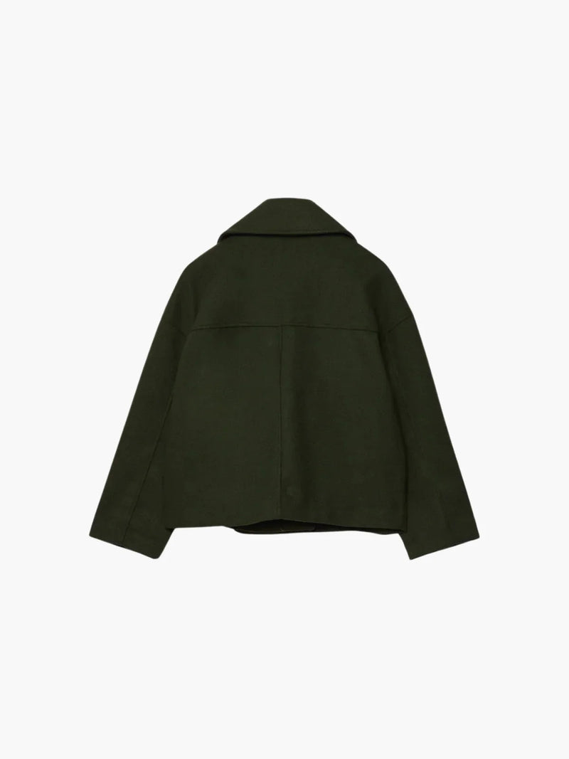 Oversized Double-breasted Wool Coat