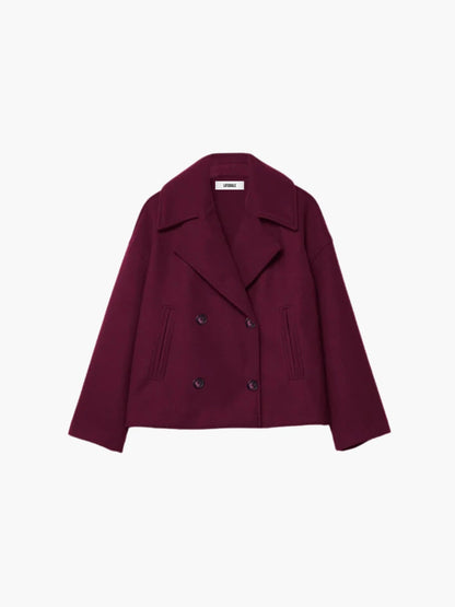 Oversized Double-breasted Wool Coat