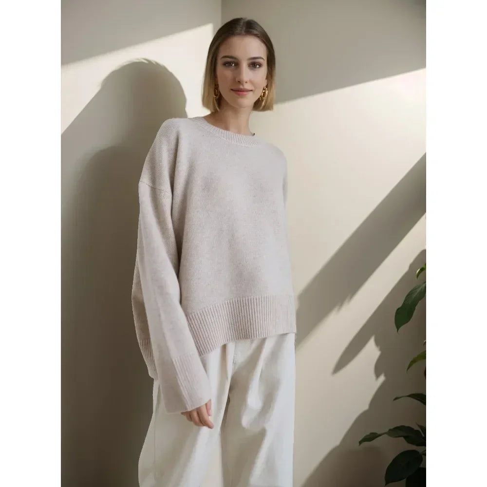 Oversized Loose Autumn Winter Warm Thick Knit Sweater