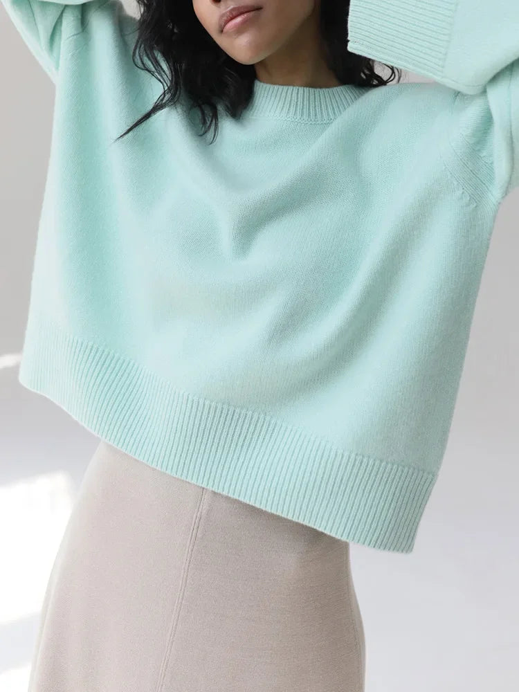 Oversized Loose Autumn Winter Warm Thick Knit Sweater