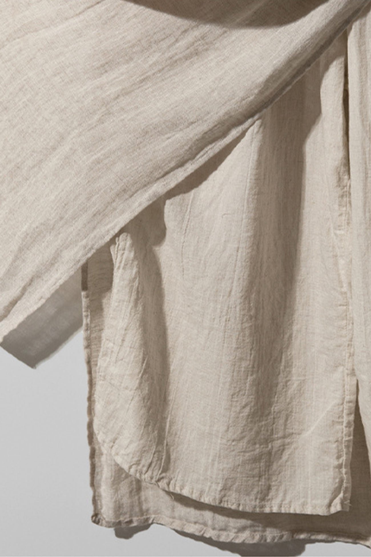 Linen Pocketed Midi Skirt