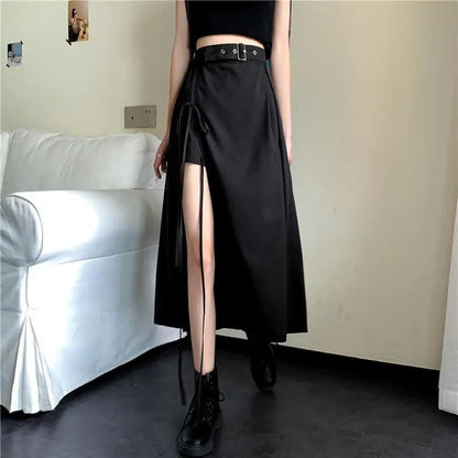Long Simple All Match High Waist Comfortable Skirt