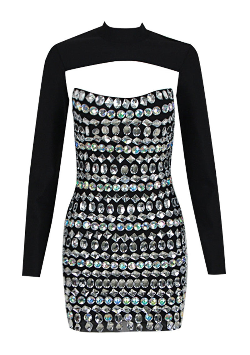 Madelyn Diamante Mini Bandage Dress