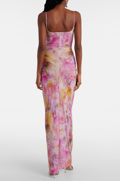 Ludema Appliqué Print Maxi Dress