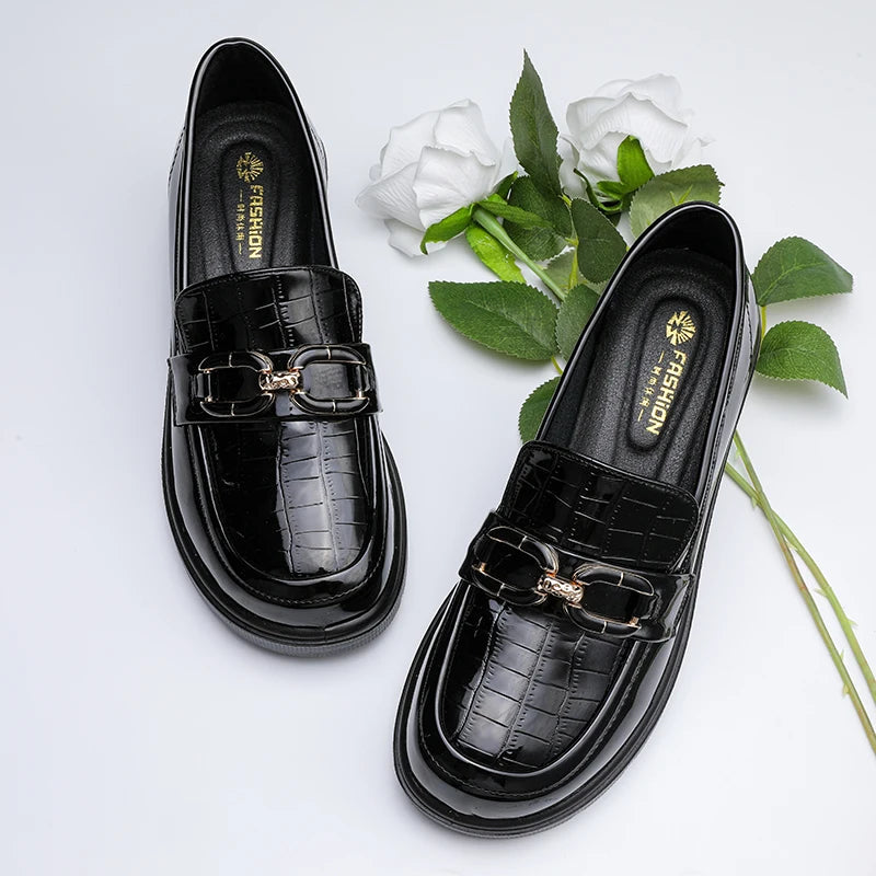 British Style Platform Light Designer Office Flats Loafers