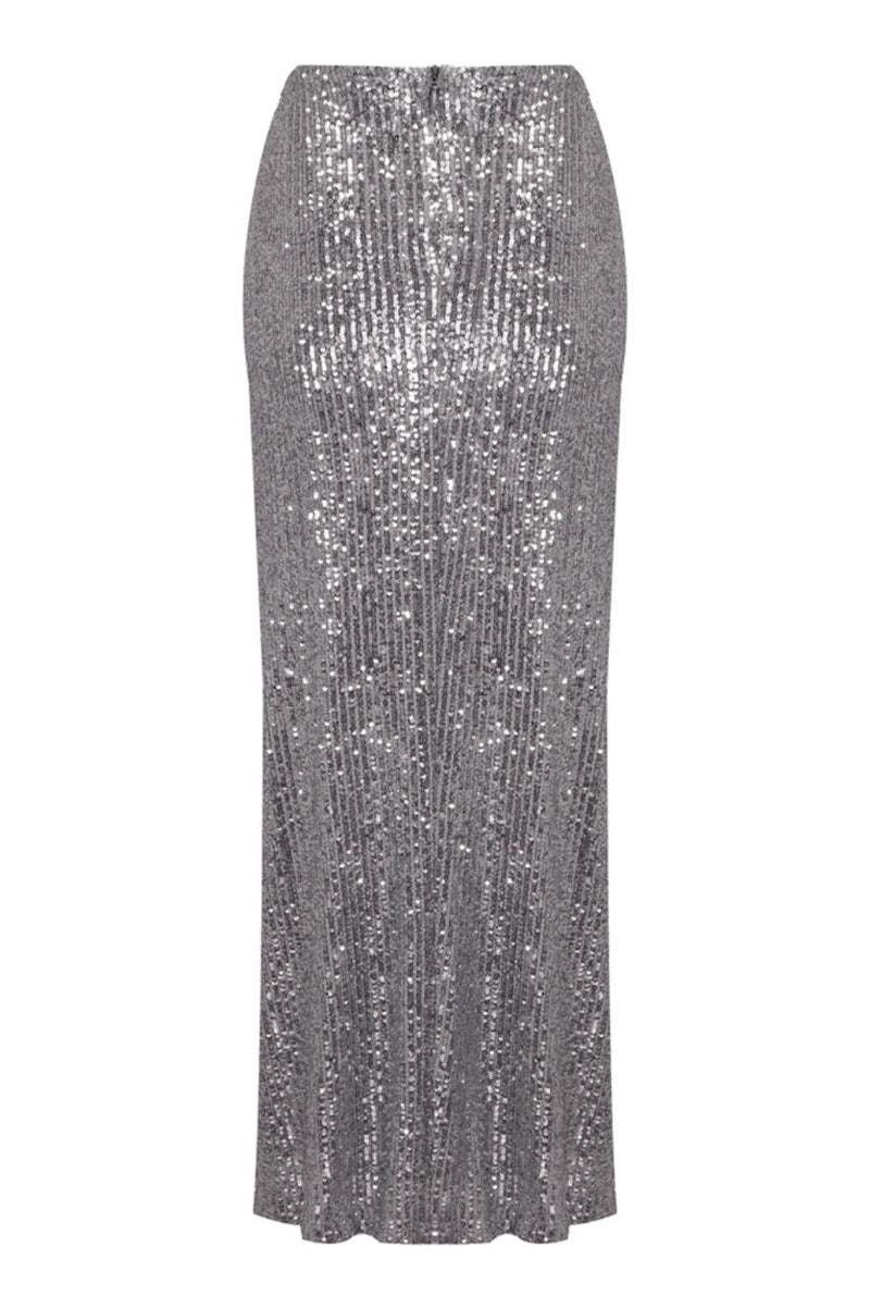 Lyric Sequin Slit Maxi Skirt