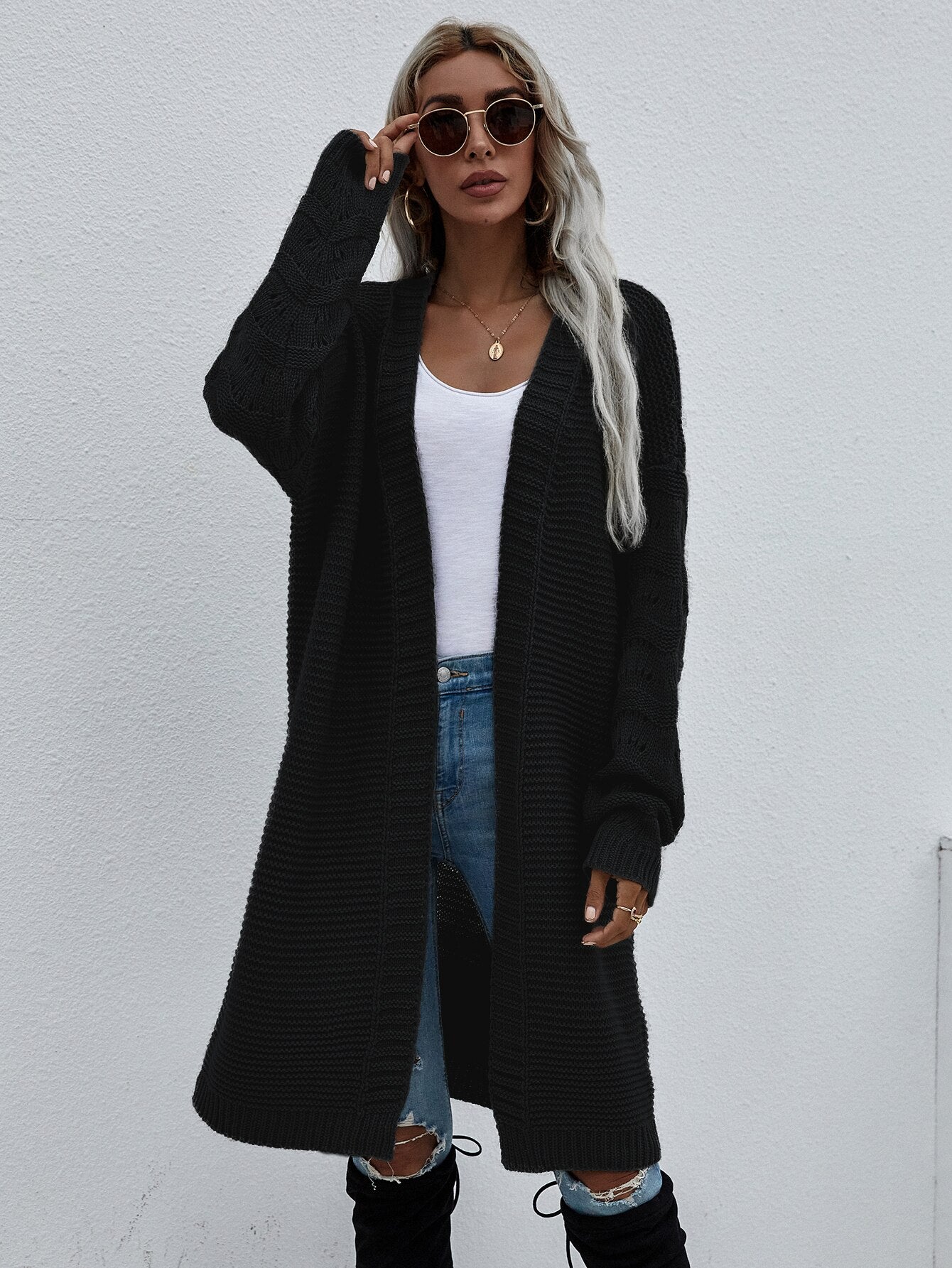 Dressbetty - Color Commuter Loose Cardigan