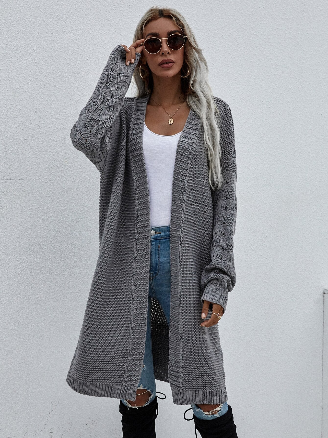 Dressbetty - Color Commuter Loose Cardigan