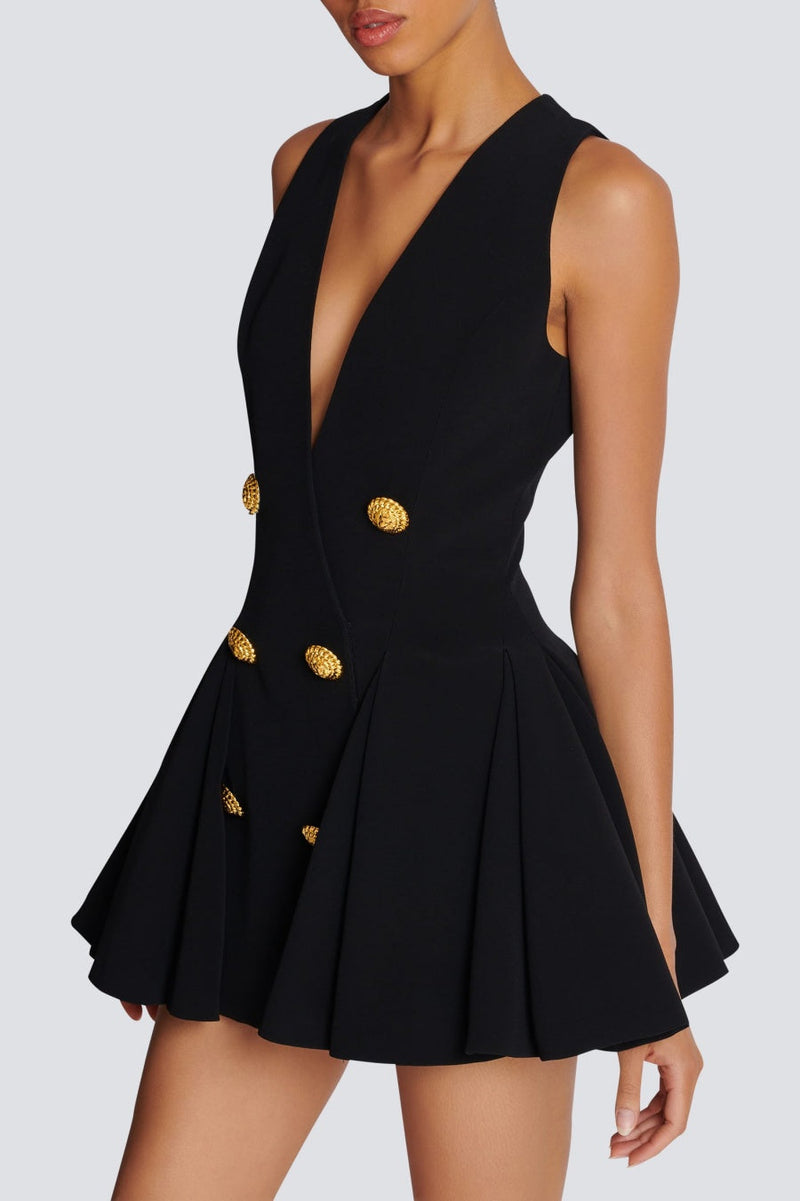Makia Pleated Flared Mini Dress