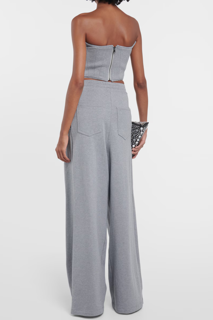 Meilani Corset Flower Off Shoulder Pants Set