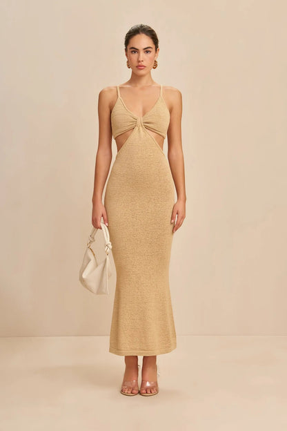 Melka Khaki Out Maxi Dress