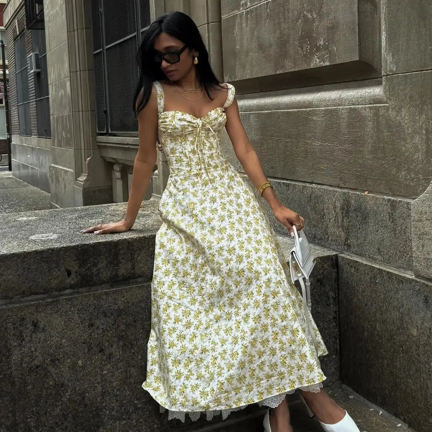 Print Summer Midi Dress
