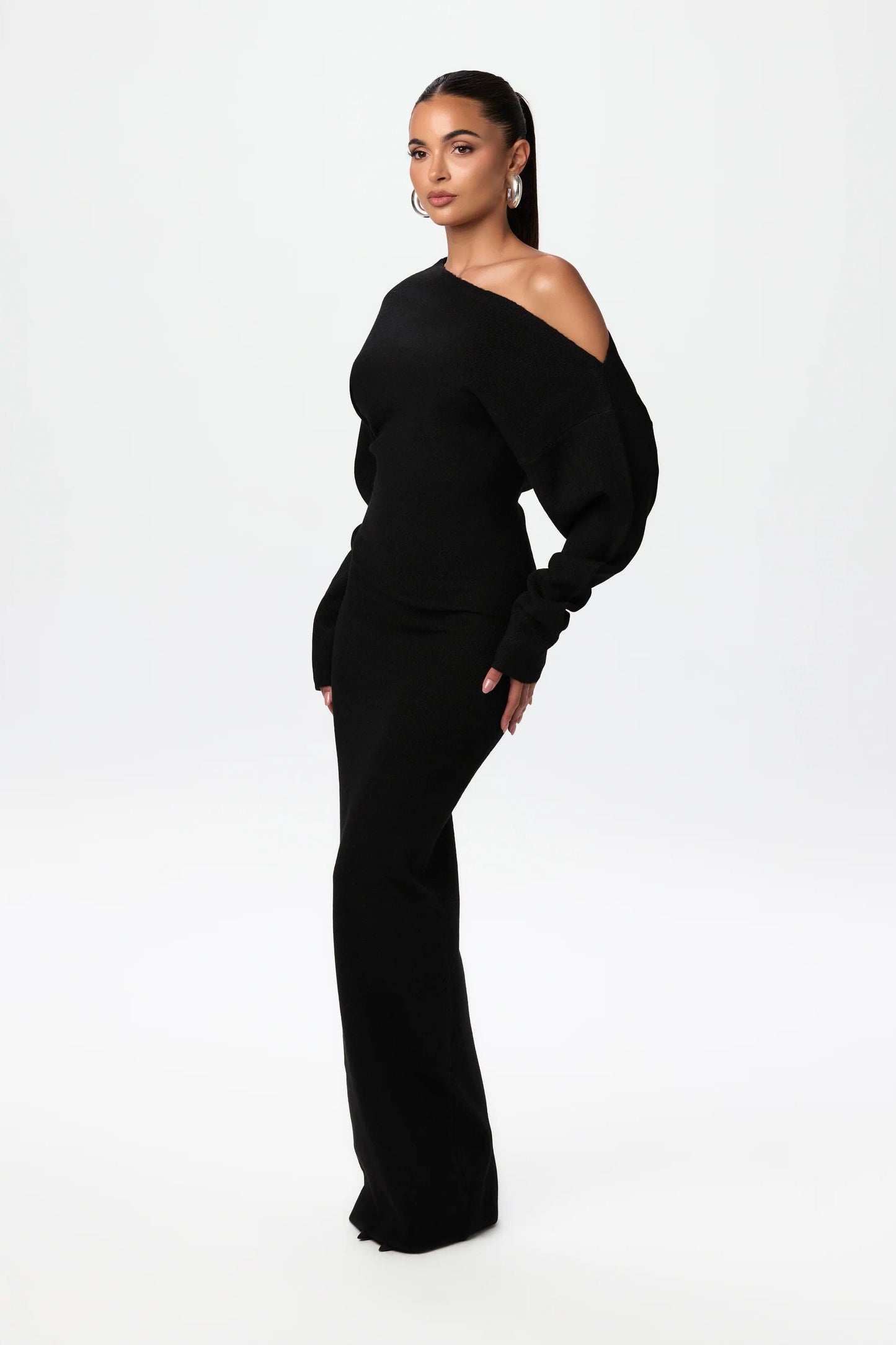 Drop-shoulder Sweater Dress 30$ Today Only