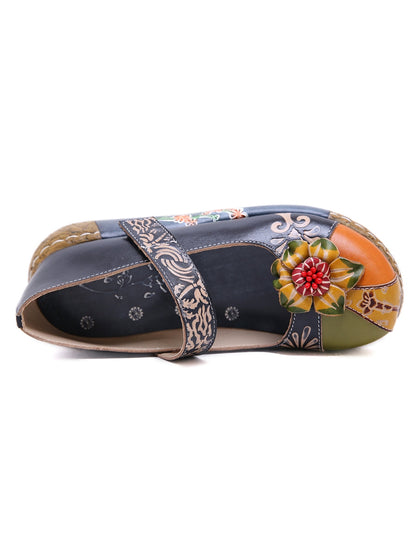 Soffia | -applique Leather Platform Sandal