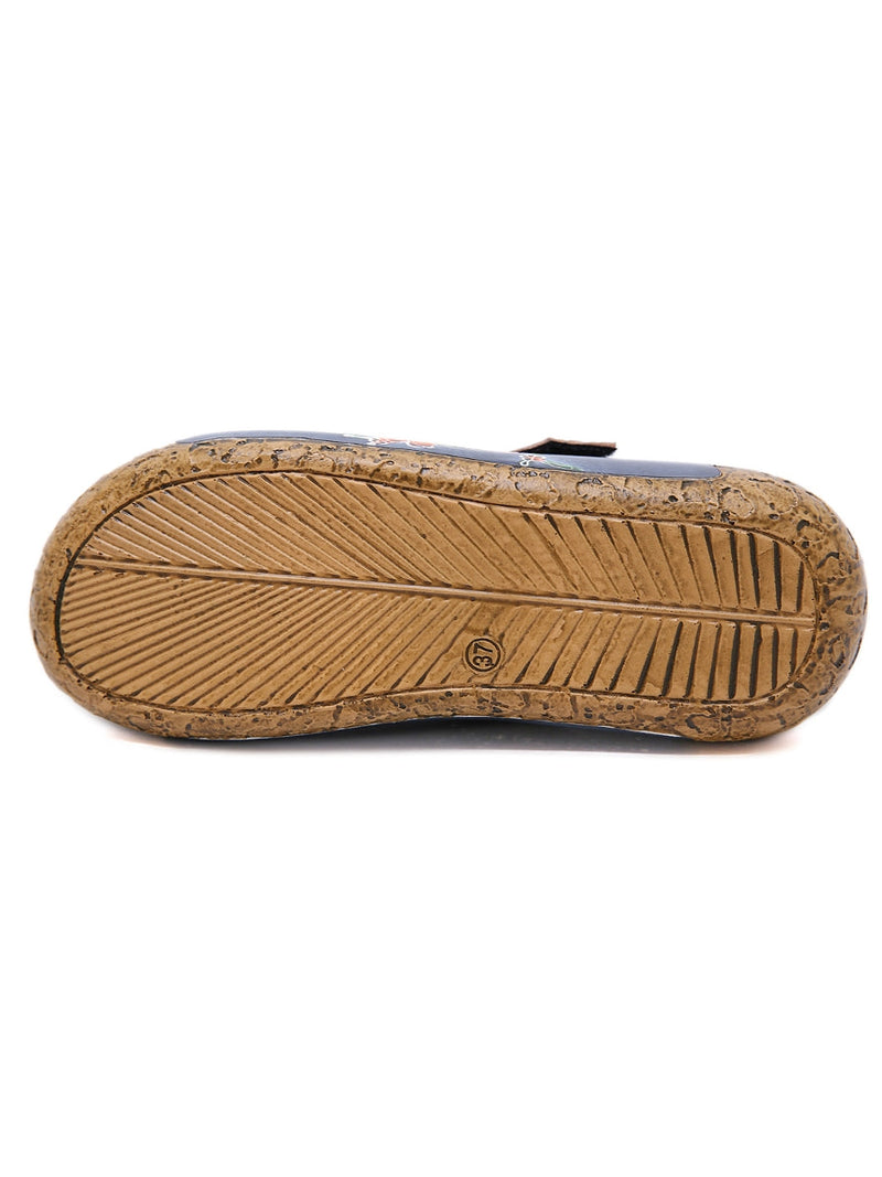 Soffia | -applique Leather Platform Sandal