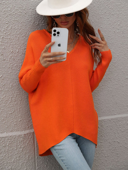 Clia Knit Sweater - Orange