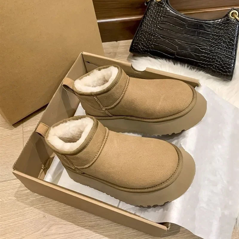 New Stylish Plush Warm Short Comfortable Snow Boot