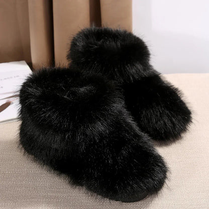 High Over-the-knee Fur Wool-like Plus Velvet Snow Boot